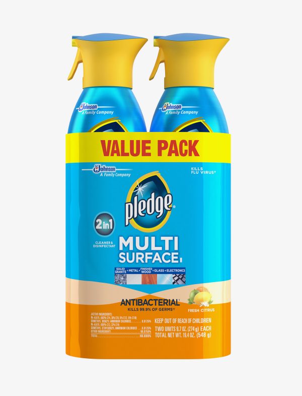 pledge-multi-surface-antibacterial-everyday-cleaner-9-7-ounces-2pk 2
